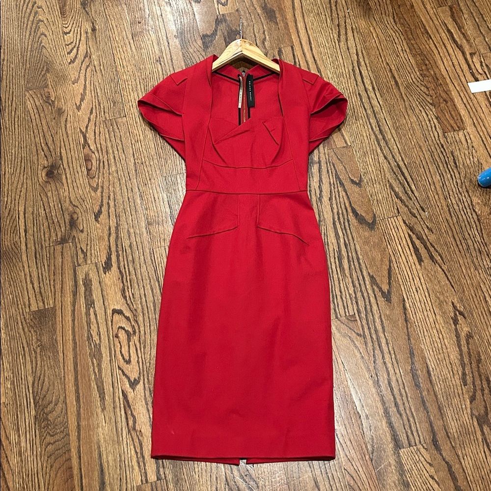 Roland Mouret Red Mini Dress